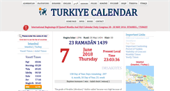Desktop Screenshot of en.turktakvim.com